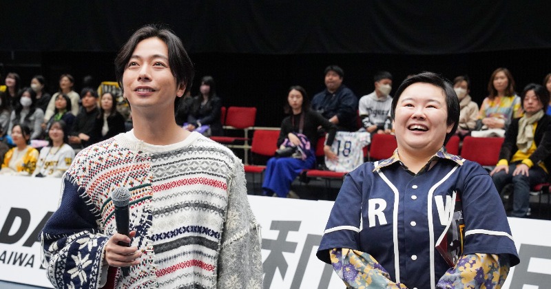 『超プロ野球ULTRA』河合郁人&やす子、“パ・リーグ監督”としてコメント「夢のような話で…」「清宮選手が疲れて立てないくらい」