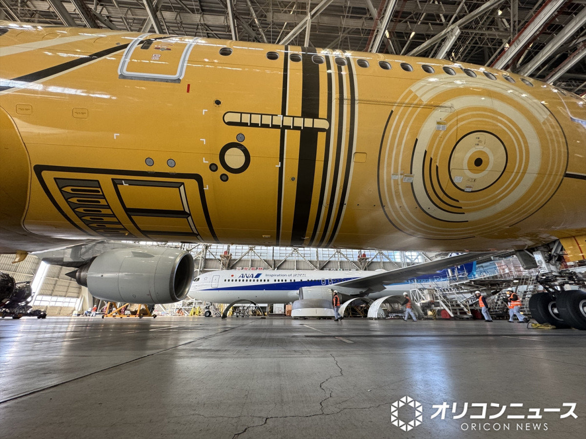 C-3PO ANA JET JA743A 1:200 STAR WARS 未組立 ANA、C-3POジェット羽田発最終便が出発 8年9カ月国内線を飛ぶ