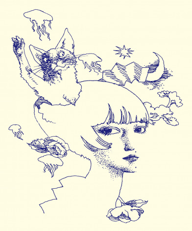 �Ŗ��ь�u�l���͖����炯�v���f��w�ؔҒ��̂��������x�i2��27�����J�j�̃G���f�B���O���ʂ�iillustration by �F�옱��ǁj 