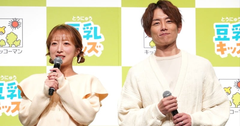 杉浦太陽&辻希美夫妻、長男が“父”に憧れ 第5子出産後夫婦そろって初イベント