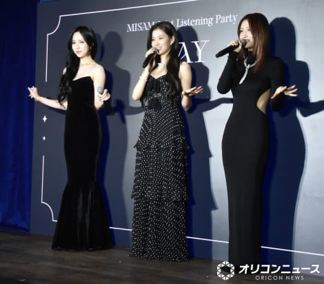 �uMISAMO 1st Listening Party �wPLAY�x�v�ɓo�ꂵ��MISAMO�iMINA�ASANA�AMOMO�j �iC�jORICON NewS inc. 