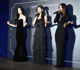 �uMISAMO 1st Listening Party �wPLAY�x�v�ɓo�ꂵ��MISAMO(MINA�ASANA�AMOMO) (C)ORICON NewS inc. 