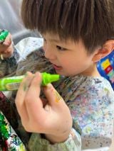 4�΂œˑR�A�J���[�y���ŊG��`�����Ƃɖ����ɂȂ����̂���������/@luka_kai_morris ����� 